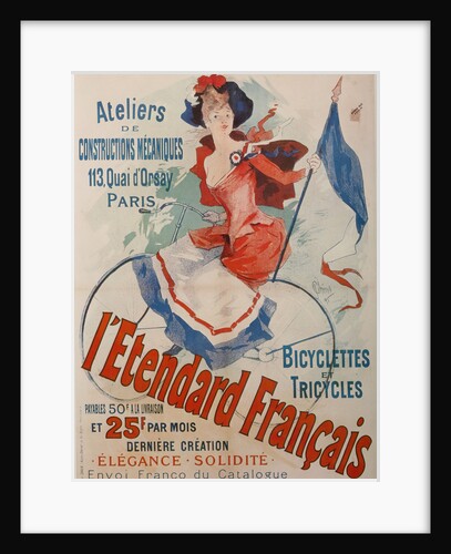 LEtendard Français Bicycles (Poster) by Jules Chéret