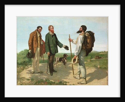 Bonjour, Monsieur Courbet by Gustave Courbet