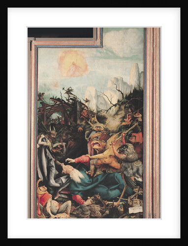 The Isenheim Altarpiece. Right wing: The Temptation of Saint Anthony by Matthias Grünewald