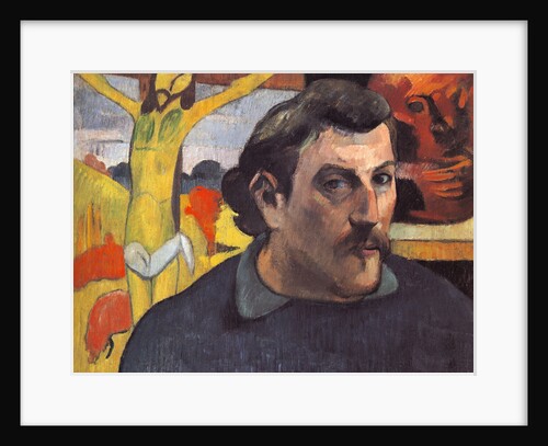 Self-portrait with the Yellow Christ by Paul Eugéne Henri Gauguin
