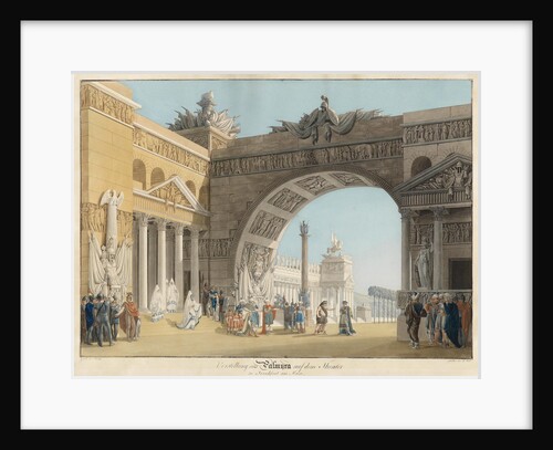 Stage design for the opera Palmira, regina di Persia by Antonio Salieri by Anton Radl