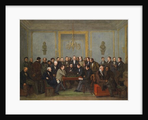 Epic Chess Match Between Pierre Saint Amant And Howard Staunton in 1843 by Jean Henri Marlet