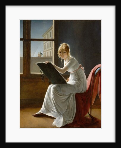 Young Woman Drawing by Marie-Denise Villers