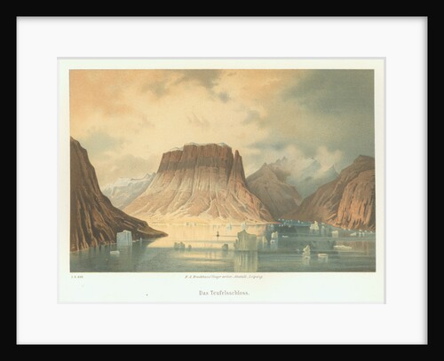 The Teufelsschloss in Kejser Franz Joseph Fjord. The second German northpolar expedition to the Arct by Anonymous