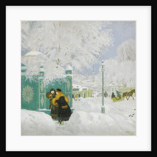 Winter Scene by Boris Michaylovich Kustodiev
