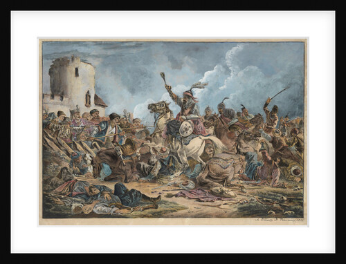 Battle Between the Georgians and Mountain Tribes by Alexander Osipovich Orlowski