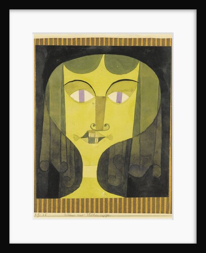 Portrait of a violet-eyed woman by Paul Klee