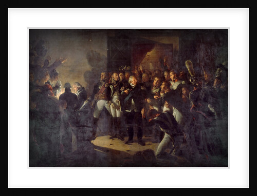 Louis XVIII left the Tuileries on the Night of March 20, 1815 by Baron Antoine Jean Gros