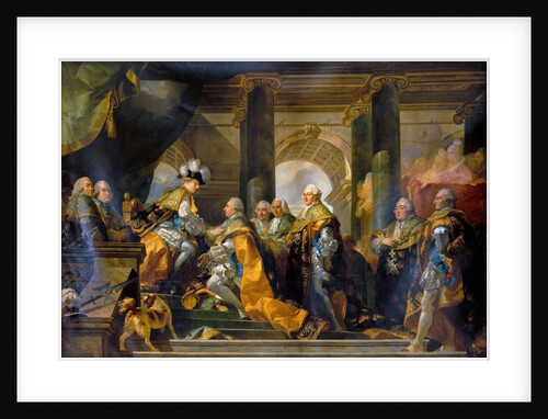 Louis XVI received at Reims the homage of the Knights of the Holy Spirit, 13 June 1775 by Gabriel François Doyen