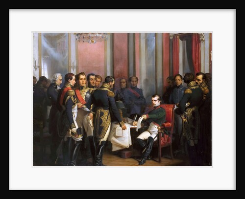 The Abdication of Napoleon at Fontainebleau on 11 April 1814 by François Bouchot