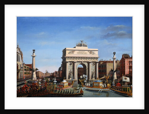 The Entry of Napoleon into Venice on the 29th of November 1807 by Giuseppe Borsato