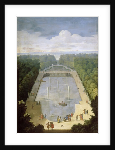 Bosquet de lÎle Royale and Bassin du Miroir in the gardens of Versailles by Etienne Allegrain