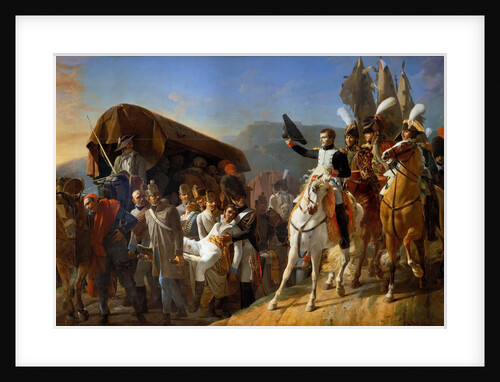 Napoleon Pays Homage to the Courage of the Wounded by Jean-Baptiste Debret