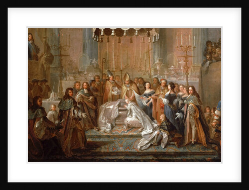 Baptism of the Dauphin Louis, son of Louis XIV, celebrated in the  Saint-Germain-en-Laye, March 24, by Joseph Christophe