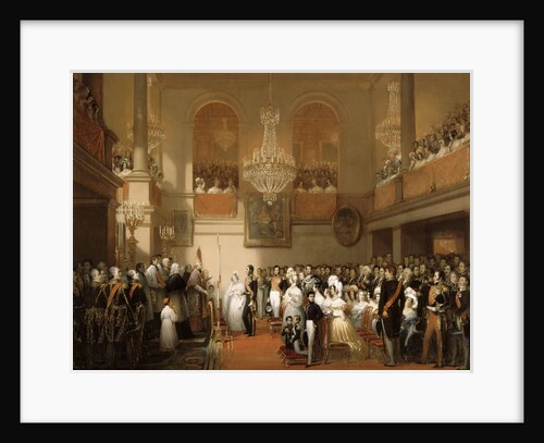 Marriage of Leopold I of the Belgians and Princess Louise of Orléans at the Château de Compiègne, Au by Joseph-Désiré Court