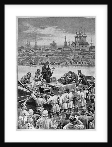 The Death of Patriarch Nikon at the Kotorosl River in Tropino by Nikolai Dmitrievich Dmitriev-Orenburgsky