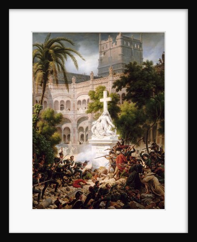 Assault of the monastery of of Santa Engracia, February 8, 1809 by Baron Louis-François Lejeune