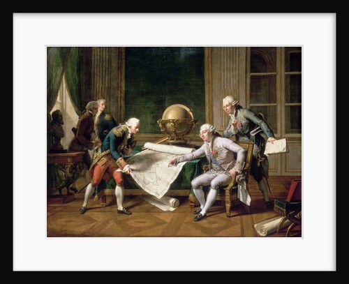 Louis XVI gives instructions to Captain La Pérouse, 29 June 1785 by Nicolas André Monsiaux