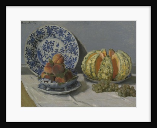 Still-Life with Melon by Claude Monet