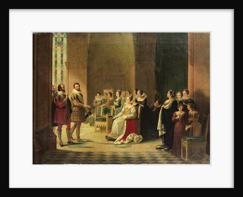 Henry IV and Catherine de Medici by Marguerite-Louise Virginie Ancelot
