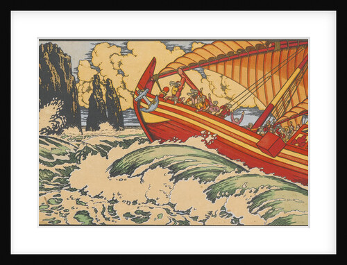 Sinbad the Sailor. Illustration for Arabian Fairy Tales by Ivan Yakovlevich Bilibin