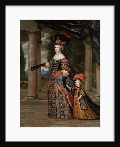 Maria Theresa of Spain with Her son, the Dauphin, Louis of France by Henri Beaubrun