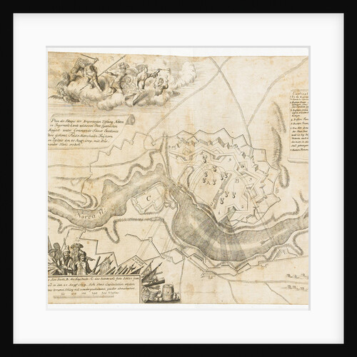 Map of the Battle at Narva by Anonymous master