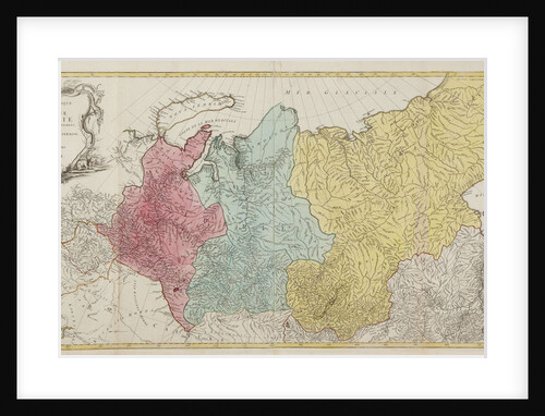Map of the Russian Empire by Tobias Conrad Lotter