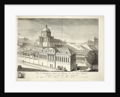 View of the Grand Oranienbaum Palace by Mikhail Ivanovich Makhaev