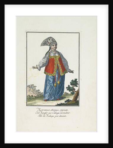 A Maiden from Kaluga in Festive Dress by Johann Gottlieb Georgi