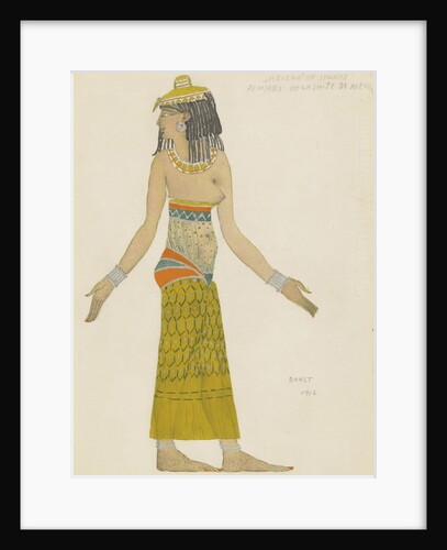 Costume design for the ballet Hélène de Sparte by E. Verhaeren and D. de Séverac by Léon Bakst