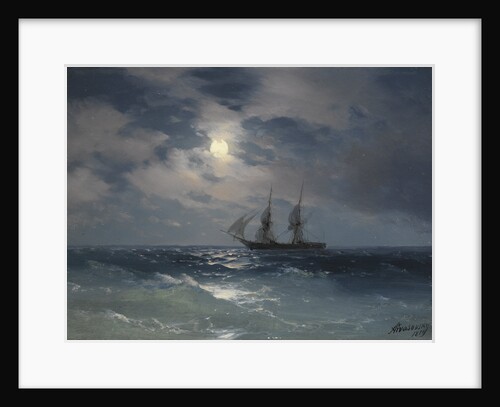 Brig Mercury by Ivan Konstantinovich Aivazovsky