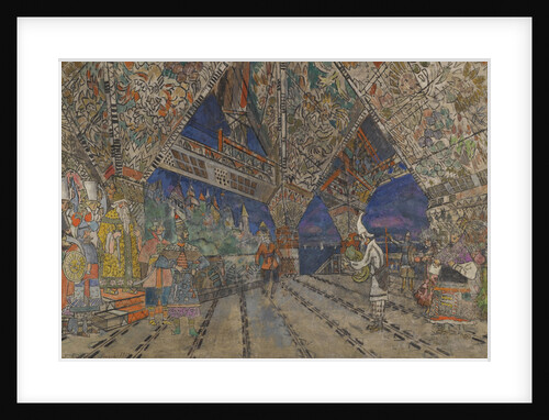 Stage design for the opera The Golden Cockerel by N. Rimsky-Korsakov by Konstantin Alexeyevich Korovin