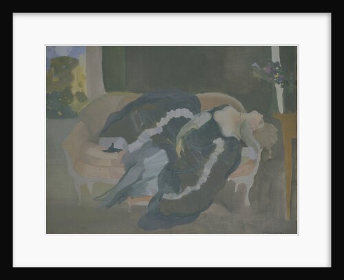 Sleeping Young Woman by Konstantin Andreyevich Somov