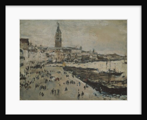 The Schiavoni quay in Venice by Valentin Alexandrovich Serov