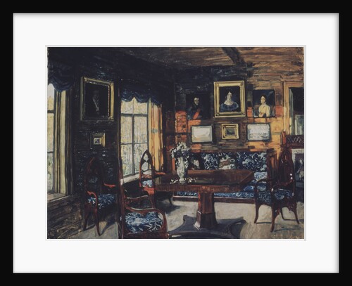 The Drawing room in the Manor house Rozhdestveno by Stanislav Yulianovich Zhukovsky