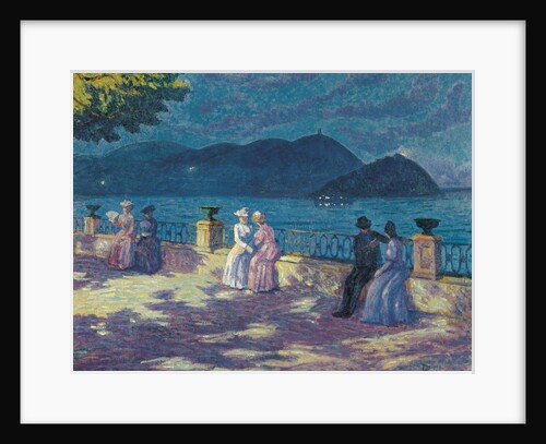La Concha at night-time by Darío de Regoyos y Valdés