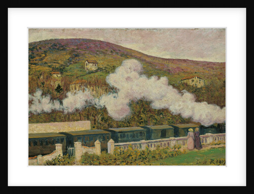The Passing of the Train by Darío de Regoyos y Valdés