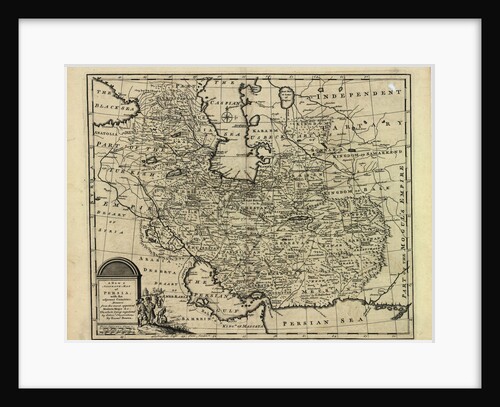 New and accurate map of Persia, with the Safavid and Mughal Empire by Emanuel Bowen