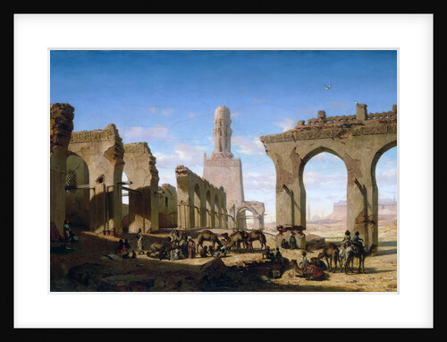 Ruins of the Al-Hakim Mosque in Cairo by Prosper Marilhat