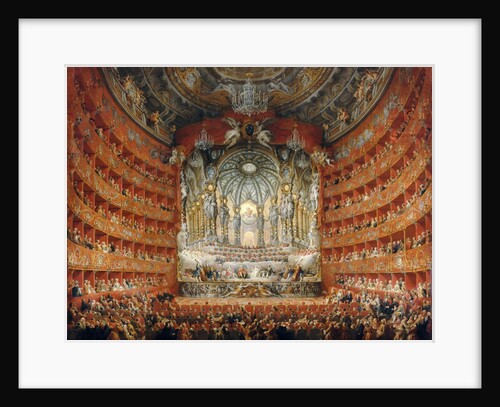 Musical feast given by the cardinal de La Rochefoucauld in the Teatro Argentina in Rome in 1747 by Giovanni Paolo Panini
