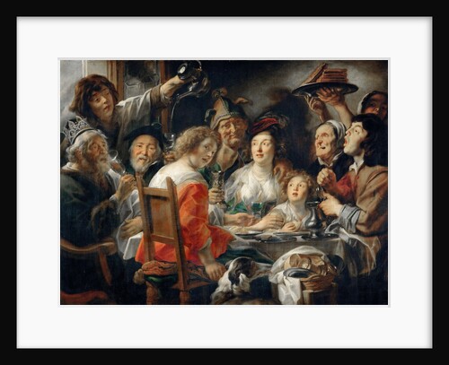The King Drinks, or Family Meal on the Feast of Epiphany by Jacob Jordaens