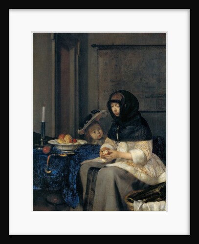 The Apple Peeler by Gerard Ter Borch the Younger