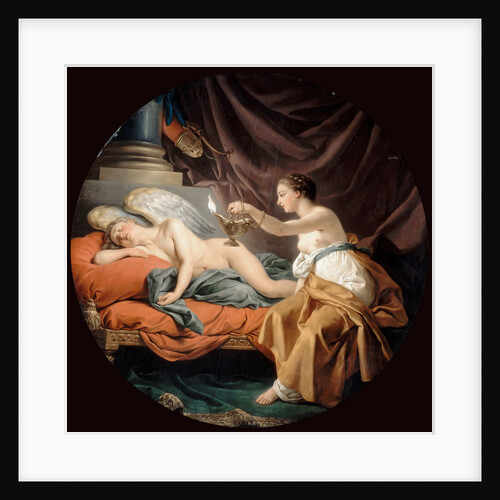 Psyche Surprising Sleeping Cupid by Louis-Jean-François Lagrenée