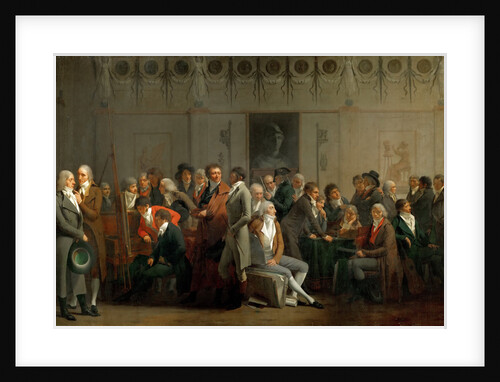 Meeting of Artists in the Atelier of Isabey by Louis-Léopold Boilly