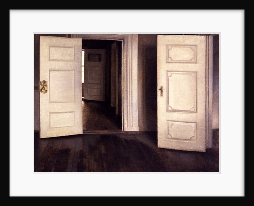 Open Doors by Vilhelm Hammershøi