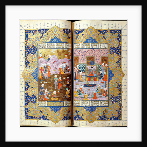 Shah Luhrasp?s Ascension to the Throne (Manuscript illumination from the epic Shahname by Ferdowsi) by Iranian master