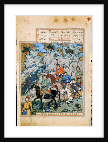 Esfandiyar and His Army (Manuscript illumination from the epic Shahname by Ferdowsi) by Iranian master