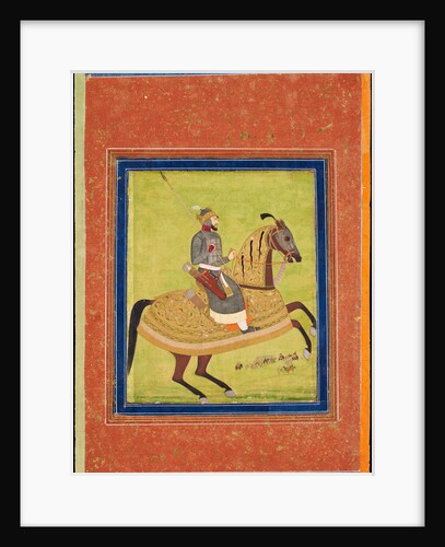 Prince Azam Shah on Horseback by Indian Art
