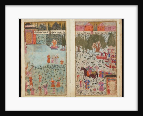 Mehmed III Received in Istanbul (From Manuscript Mehmed IIIs Campaign in Hungary by Turkish master